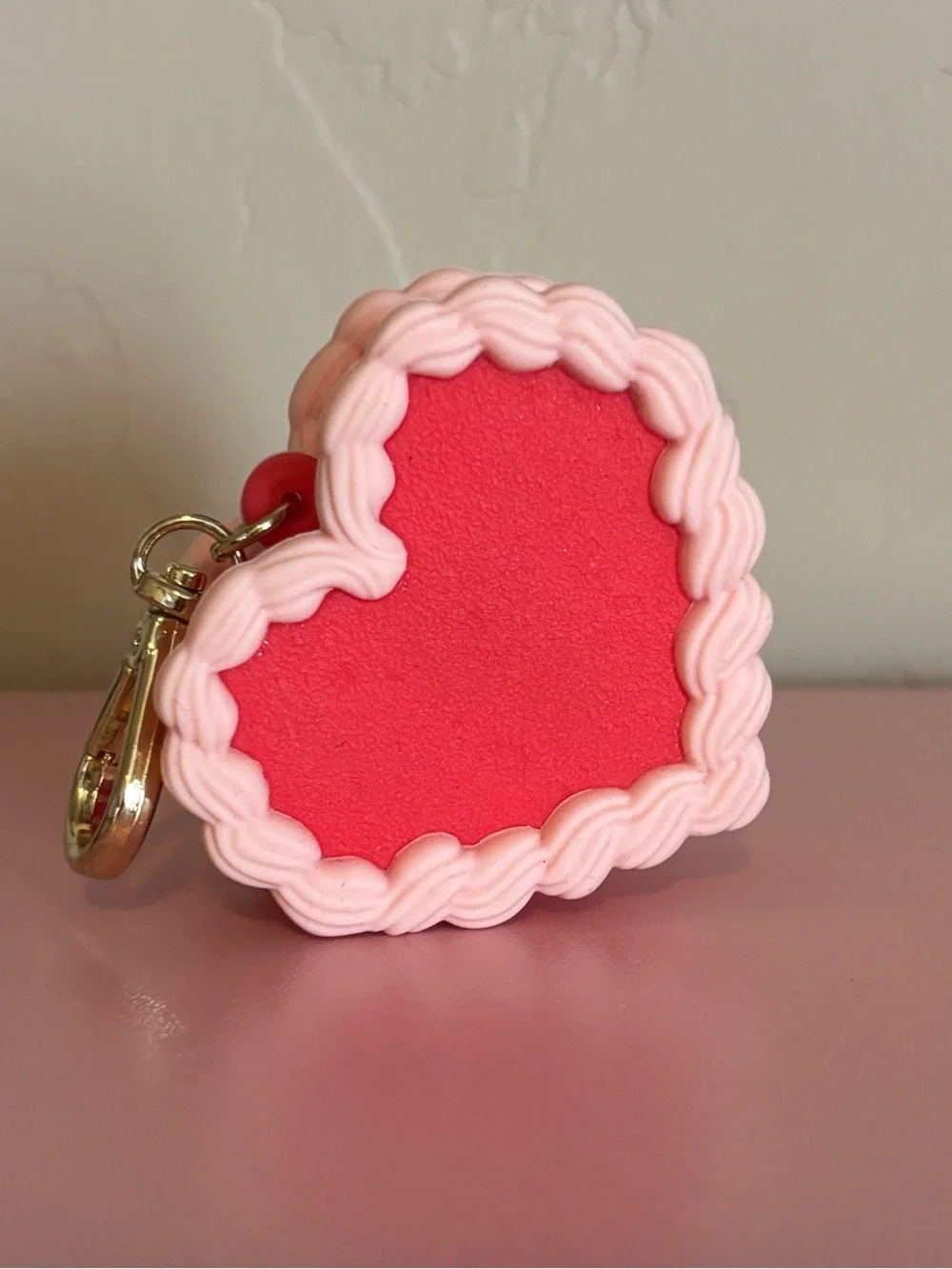 Strawberry Cupcake Hand Sanitizer Keychain